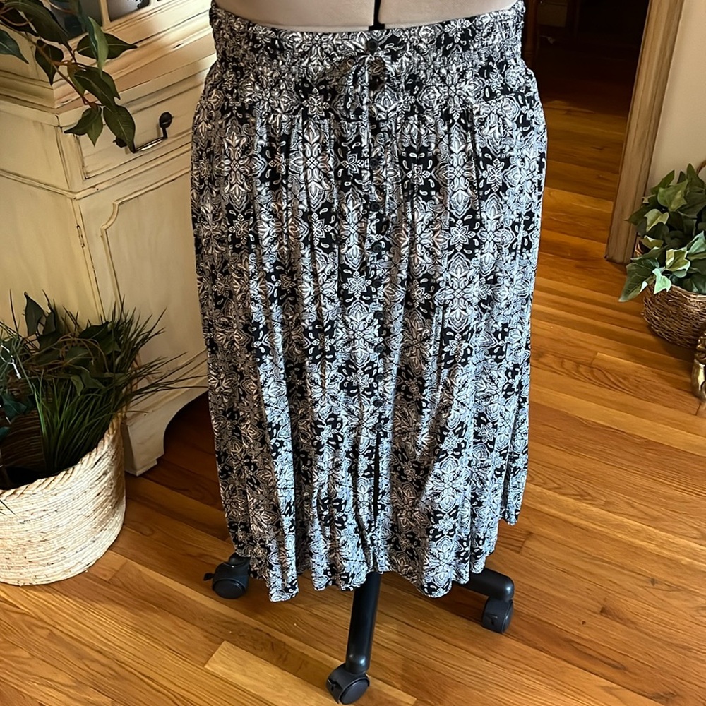 Floral high skirt